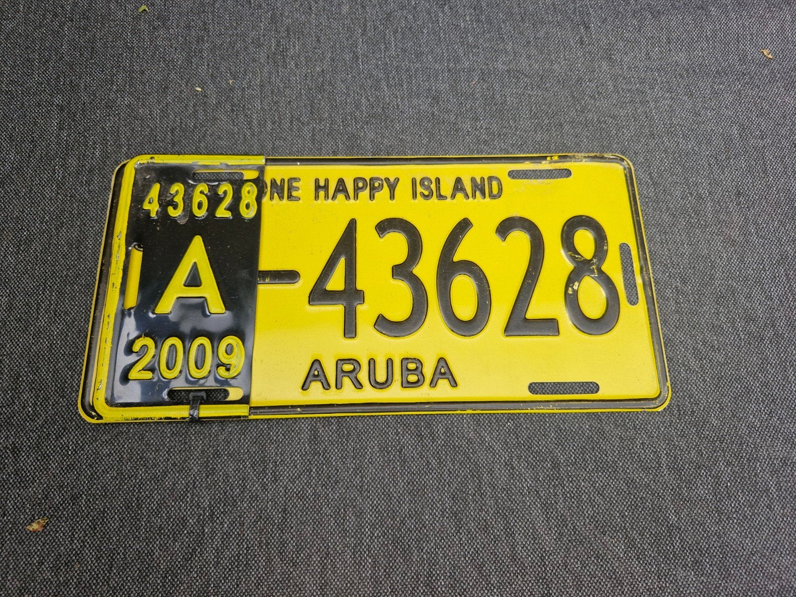 Kentekenplaat Aruba nummerbord Nummerplaat License plate, Verzenden, Gebruikt, Auto's