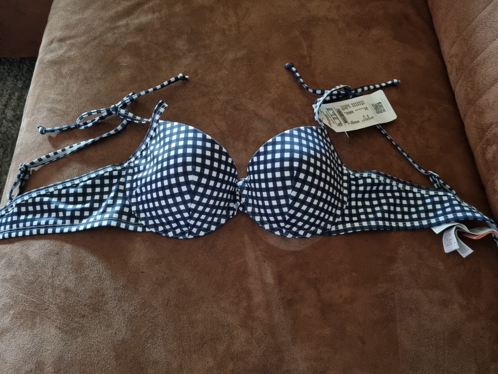 NIEUW! Hunkemöller Bikini top. Maat 80 B, Ophalen of Verzenden, Nieuw, Blauw, Bikini