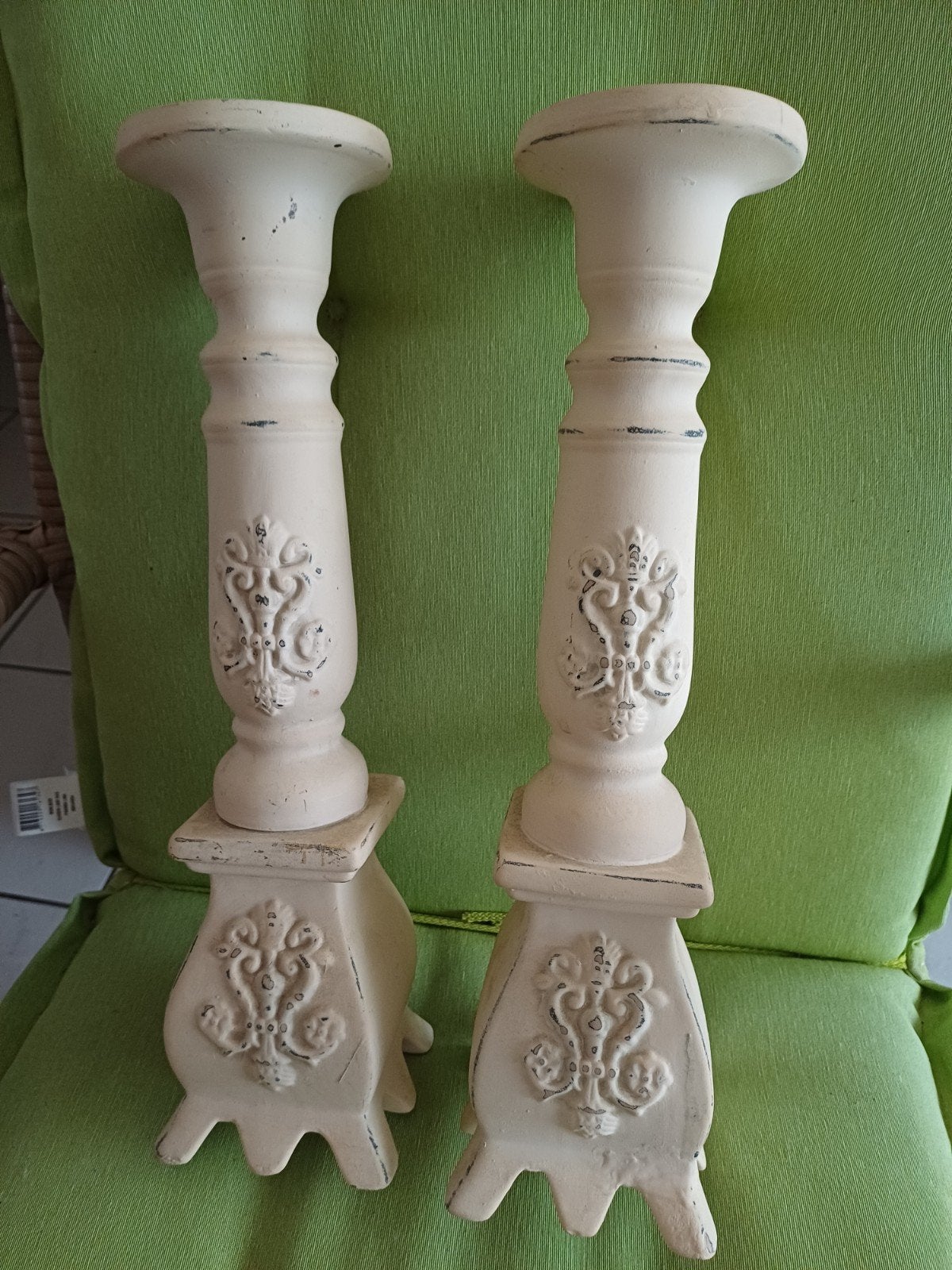2 mooie zuilen van steen! 40 cm. hoog., Ophalen, Zo goed als nieuw