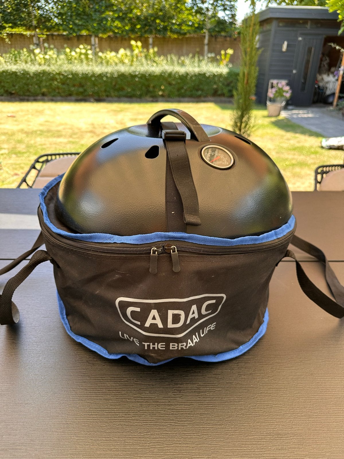 Cadac Citi Chef 40 BBQ met draagtas en gasslang, Ophalen of Verzenden, Zo goed als nieuw