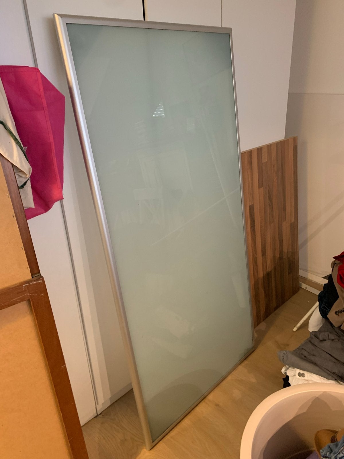 Tafelblad met poten (IKEA Linnmon/Adils), Ophalen, Gebruikt, Metaal of Aluminium, 75 cm of meer