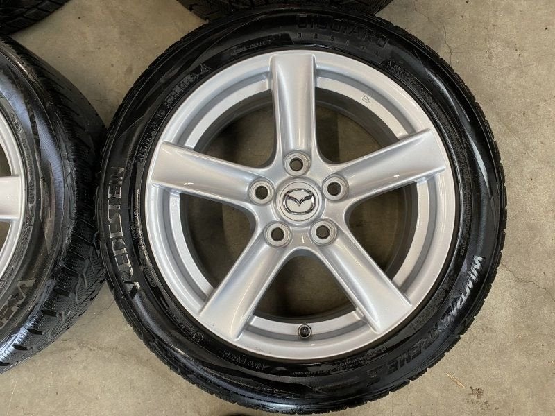 16 inch originele velgen + winterbanden Mazda MX-5, Auto-onderdelen, Gebruikt, -, Banden en Velgen, -