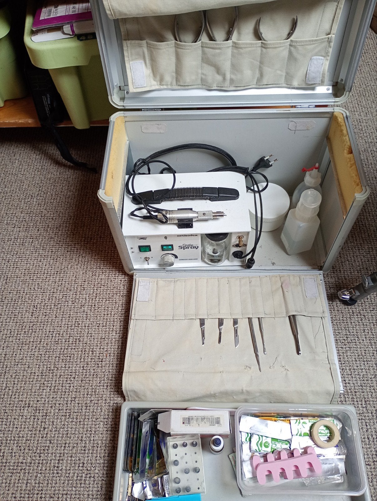 ambulante pedicure set, orthofex spray, Ophalen