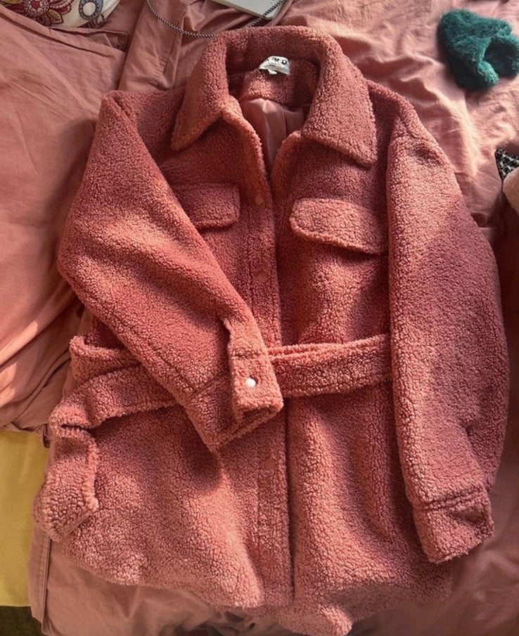 NA-KD Teddy Jas Licht roze, Ophalen of Verzenden, Zo goed als nieuw, Roze