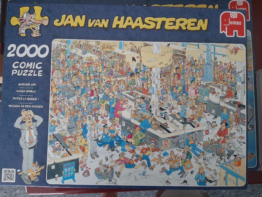 J.v.H. puzzel KASSA ERBIJ 2000 stukjes Ruil/koop, Ophalen, Meer dan 1500 stukjes, Gebruikt