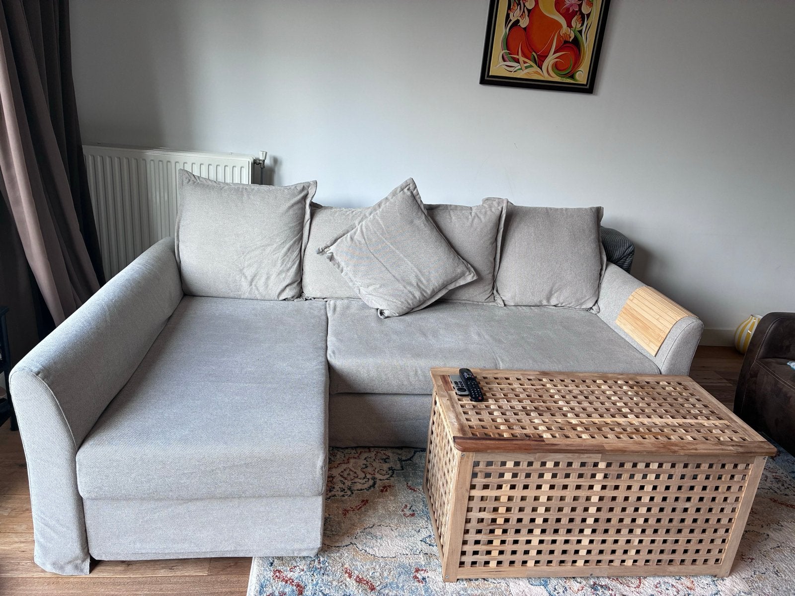 IKEA HOLMSUND, Gebruikt, 100 tot 125 cm, Hoekbank, Driepersoons