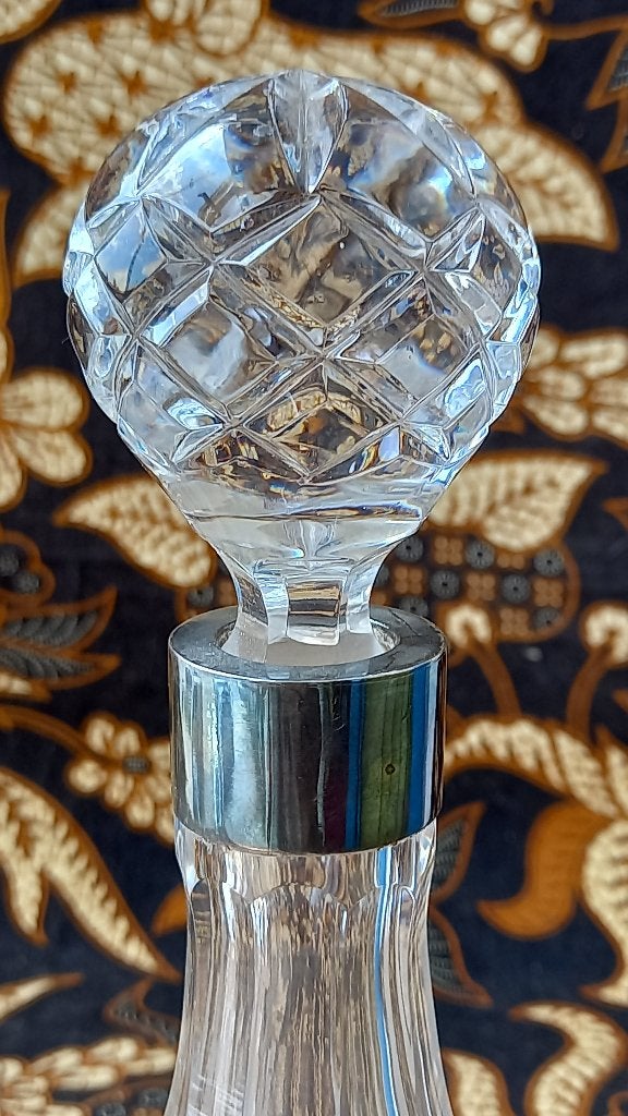 Prachtige zware oude portkaraf uit Engeland 30,5 cm., Ophalen of Verzenden