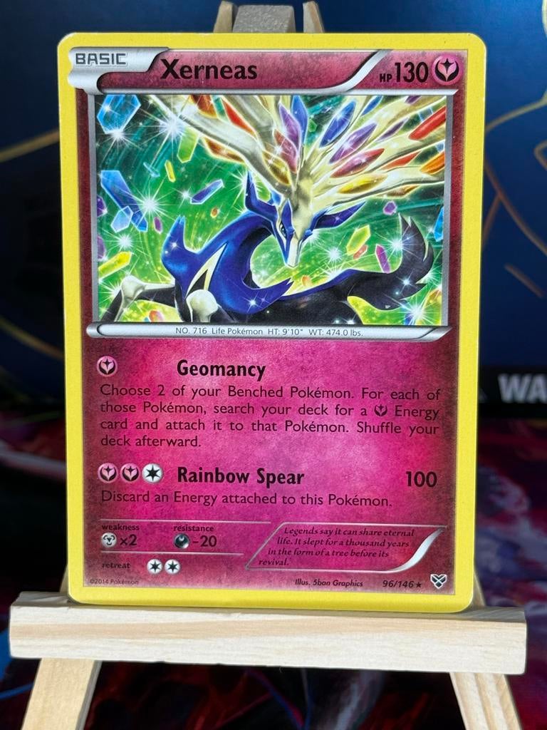 Pokémon Kaart Xerneas (96/146) - XY Base Set, Ophalen of Verzenden, Zo goed als nieuw, Losse kaart