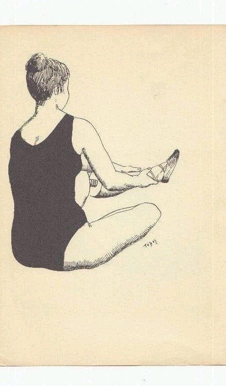 Roland Topor litho Ballerina ballet, Ophalen of Verzenden