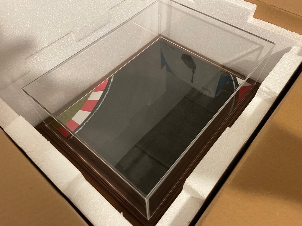 Vitrine Atlantic 1/18 speedway diorama, Hobby en Vrije tijd, Ophalen, Zo goed als nieuw, Groter dan 1:35, Diorama