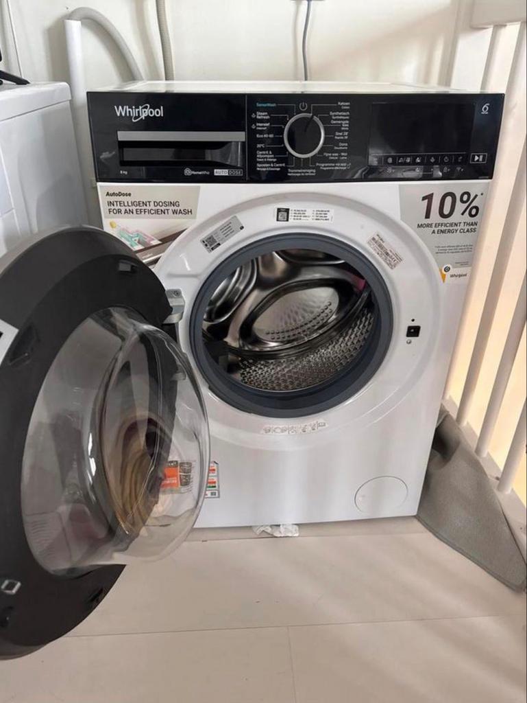 Whirlpool WPM 87W ADS BE AutoDose wasmachine, Ophalen, Minder dan 85 cm, Zo goed als nieuw, Voorlader