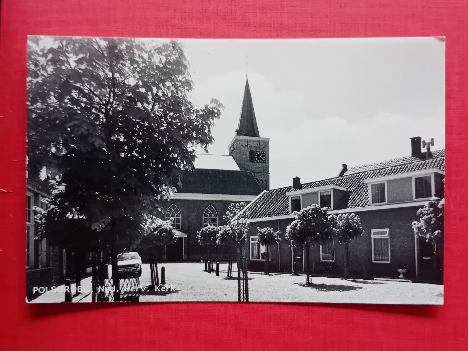 Polsbroek Ned. Herv. Kerk - Zwart-wit Ansichtkaart, Verzamelen, Ansichtkaarten | Nederland, Ongelopen, Utrecht, 1940 tot 1960