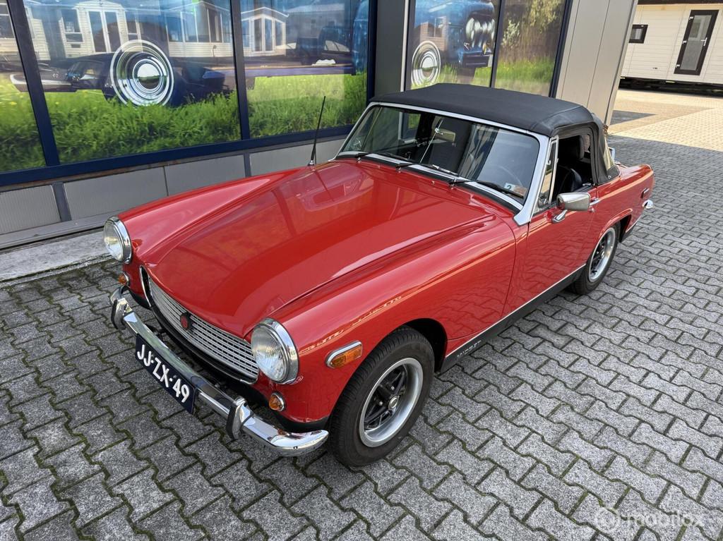 MG Midget Convertible BJ1977 met Chrome bumpers, Auto's, Oldtimers, Overige carrosserieën, Leder, Handgeschakeld, Particulier