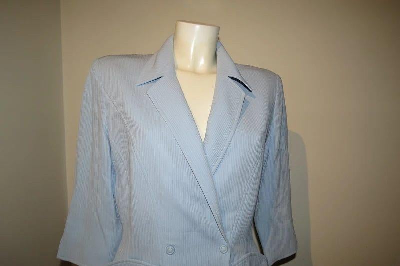 Thierry Mugler/ Mugler hemels blauwe vintage blazer FR 42, Kleding | Dames, Thierry Mugler, Maat 42/44 (L), Zo goed als nieuw
