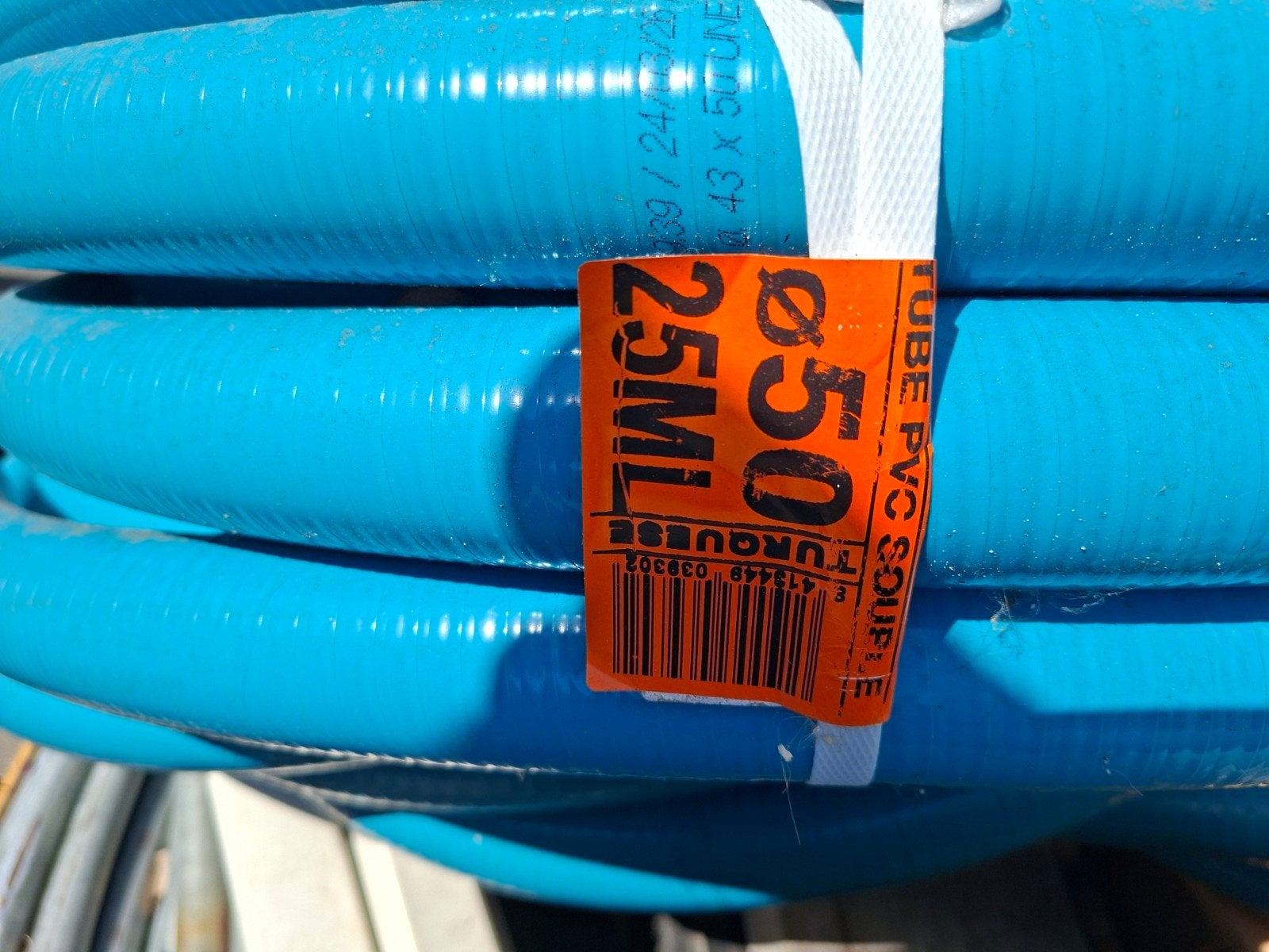 Nieuwe PVC zwembadslang Ø50mm - 25 Meter plus, Ophalen, Nieuw