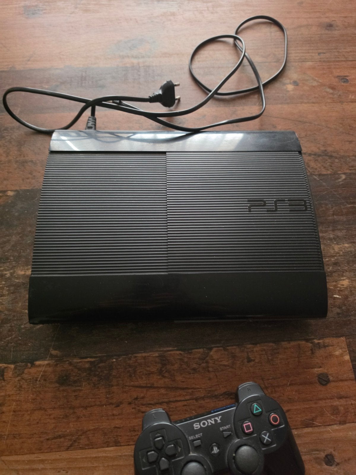 Sony PlayStation 3 Slim met controller, Spelcomputers en Games, Ophalen, Gebruikt, 250 GB, Met 1 controller