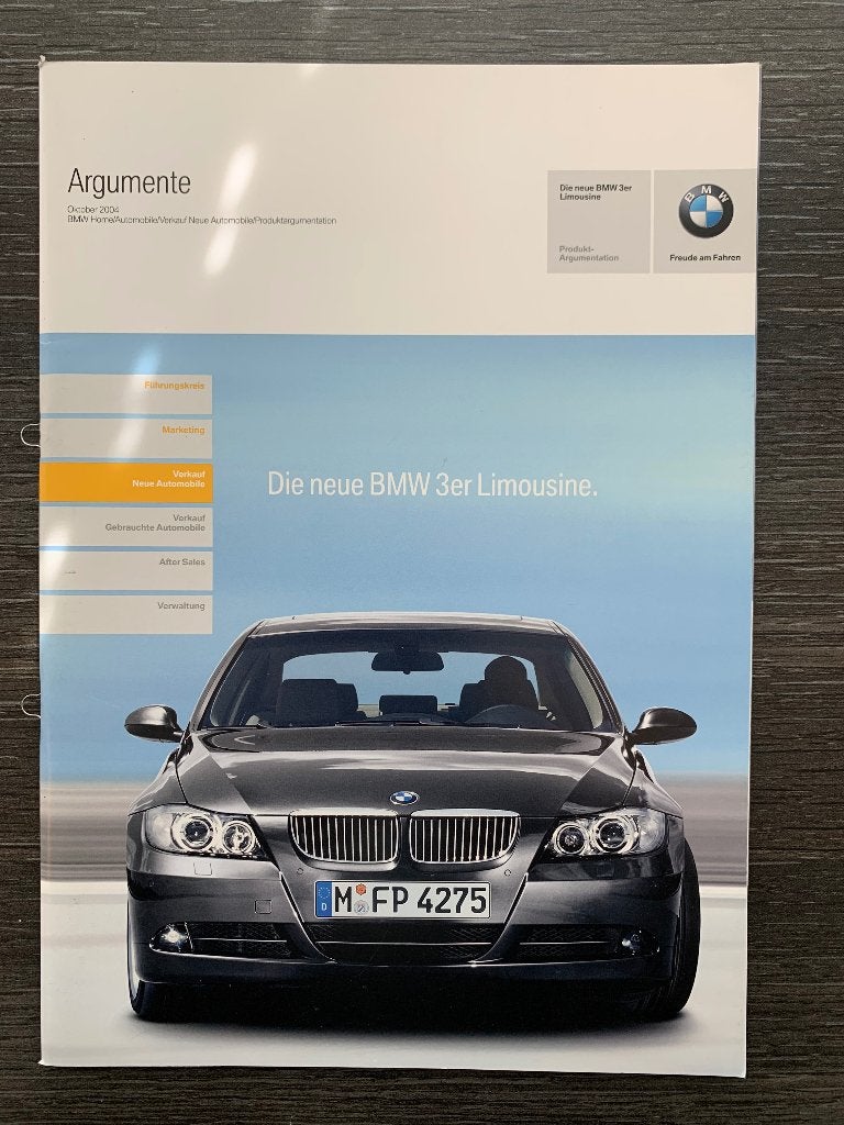 Product informatie brochure BMW 3-serie 2004 E90 nieuw, Boeken, Nieuw, Ophalen of Verzenden, BMW, BMW