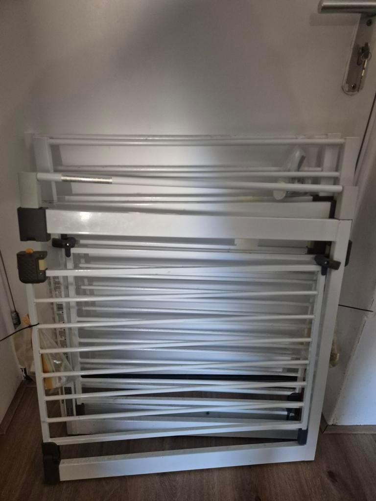 3x Safety 1st Traphek met 2x 14cm verlengstukken, Gebruikt, 100 tot 115 cm, Ophalen of Verzenden, Klemhekje