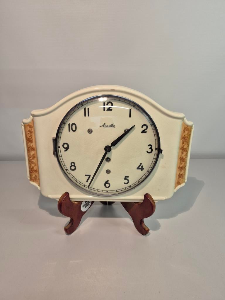 Art deco wandklok van Mauthe, Overige merken, Staal, ., Mauthe