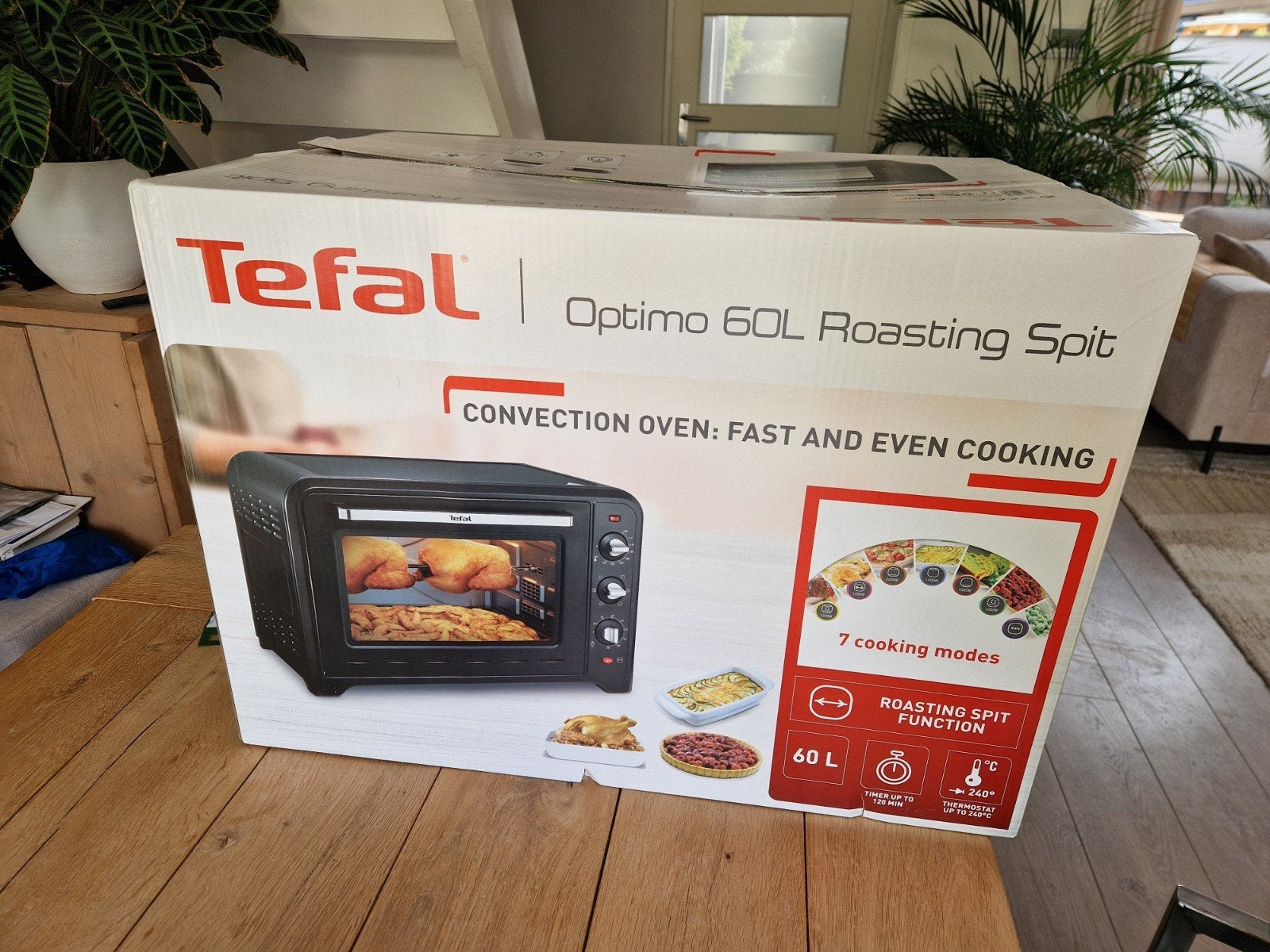 Tefal Optimo 60L oven met draaispit – 2400W

Te koop: ruime, Minder dan 45 cm, Minder dan 45 cm, Ophalen of Verzenden, Heteluchtoven