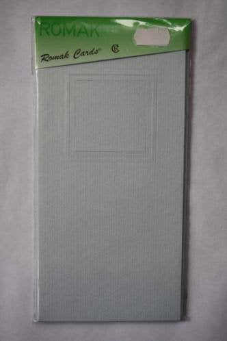 Romak Kabinetkaarten vierkant lichtblauw A6, Ophalen of Verzenden, Nieuw, Overige thema's, Blanco kaart of Basiskaart