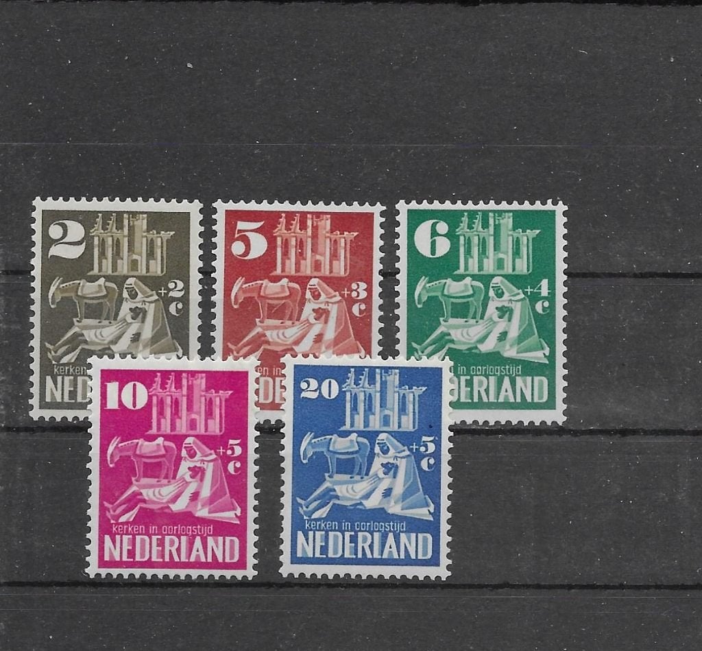 Nederland 1950, NVPH 556 t/m 560, Ongebruikt., Postzegels en Munten, Verzenden, Na 1940, Postfris