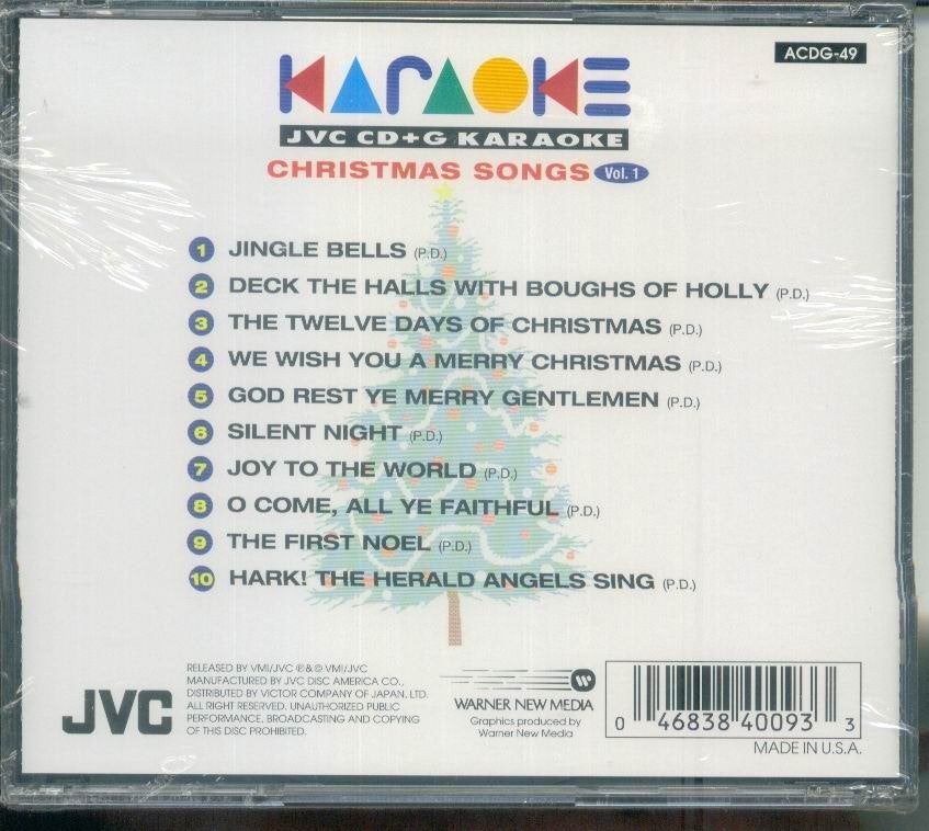 cd van Karaoke Christmas songs vol 1 [ jvc CD+G], Verzenden, Zo goed als nieuw