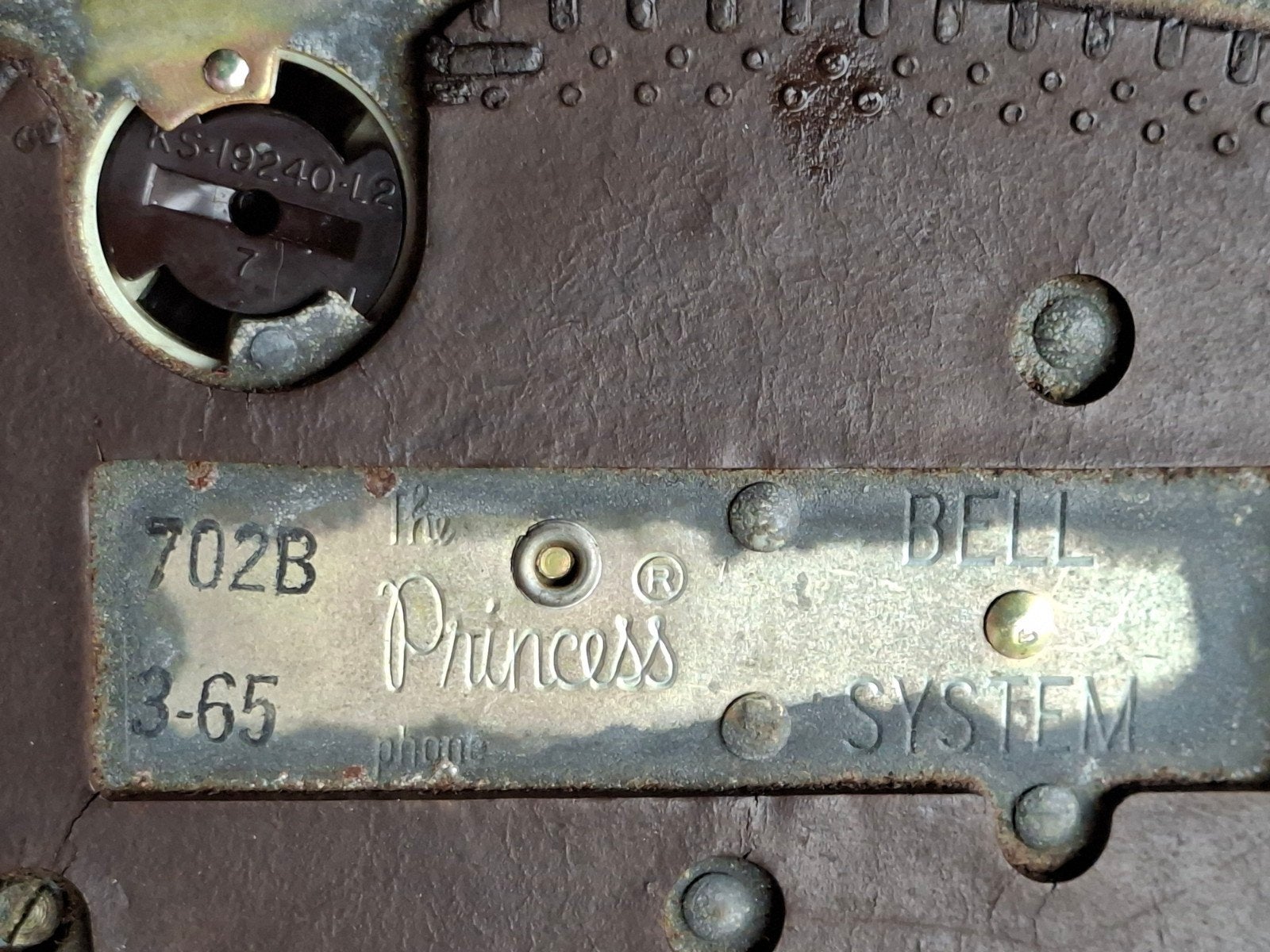 Vintage Western Electric Princess 702B draaischijf, Ophalen of Verzenden, Met draaischijf