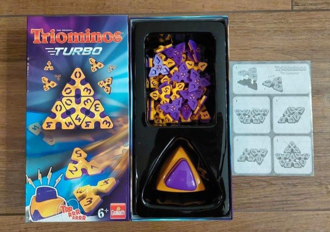 Triominos turbo compleet ZGAN, Ophalen of Verzenden, Zo goed als nieuw