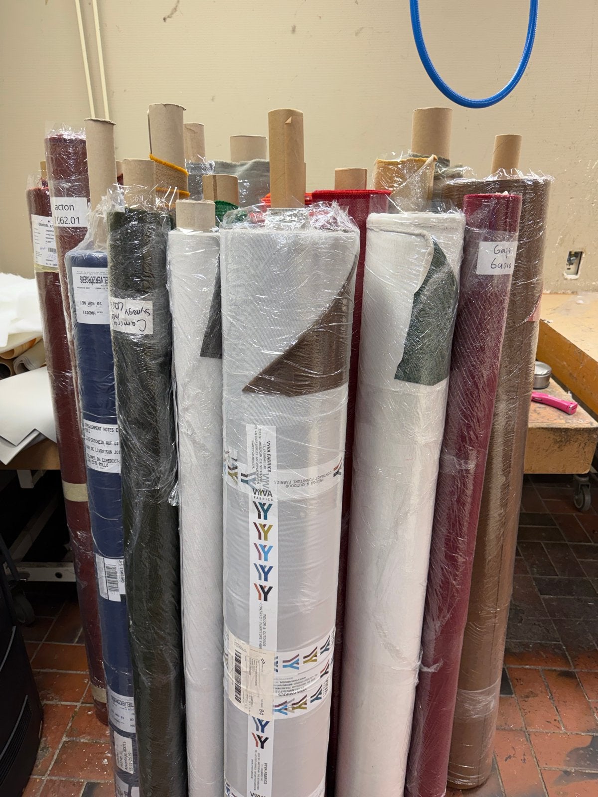 Partij Meubelstoffen: Wol, Synthetisch & Mohair, Ophalen of Verzenden, Gebruikt, Grijs, Wol