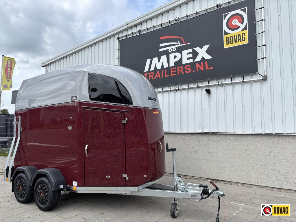 Bij Impex 4x Bockmann Comfort 2-paards poly alu bodem zadelk, Nieuw, Polyester, 2-paards trailer