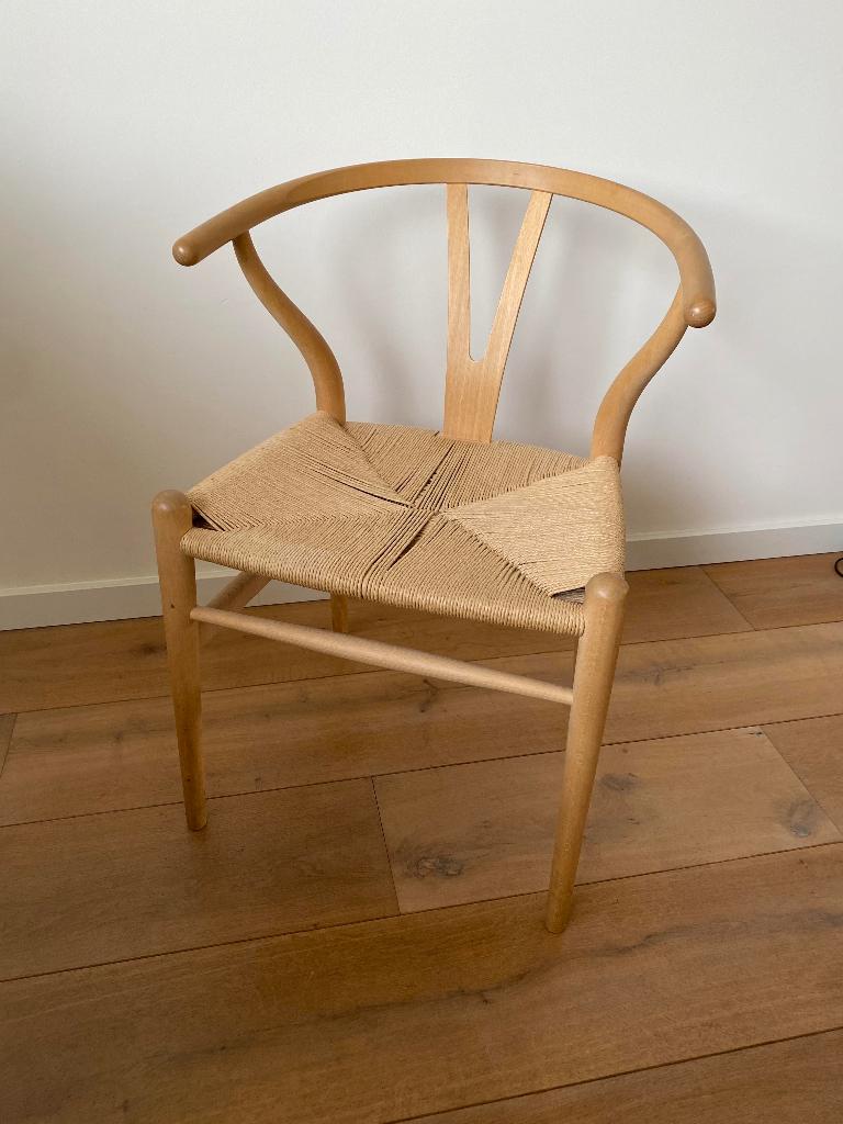 Carl Hansen & Søn CH24 Wishbone Chair Stoel - Hans J Wegner, Huis en Inrichting, Ophalen, Bruin, Hout, Eén