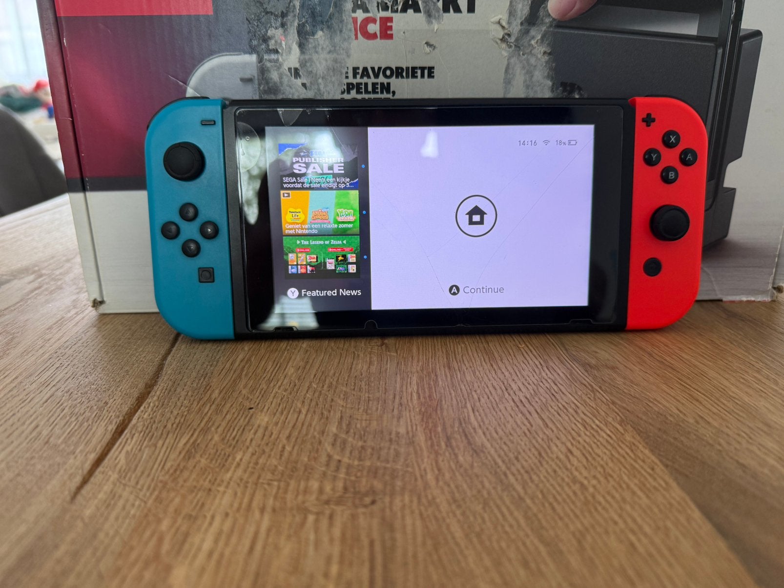 Switch, Ophalen of Verzenden, Zo goed als nieuw, Met 2 controllers, Switch Original