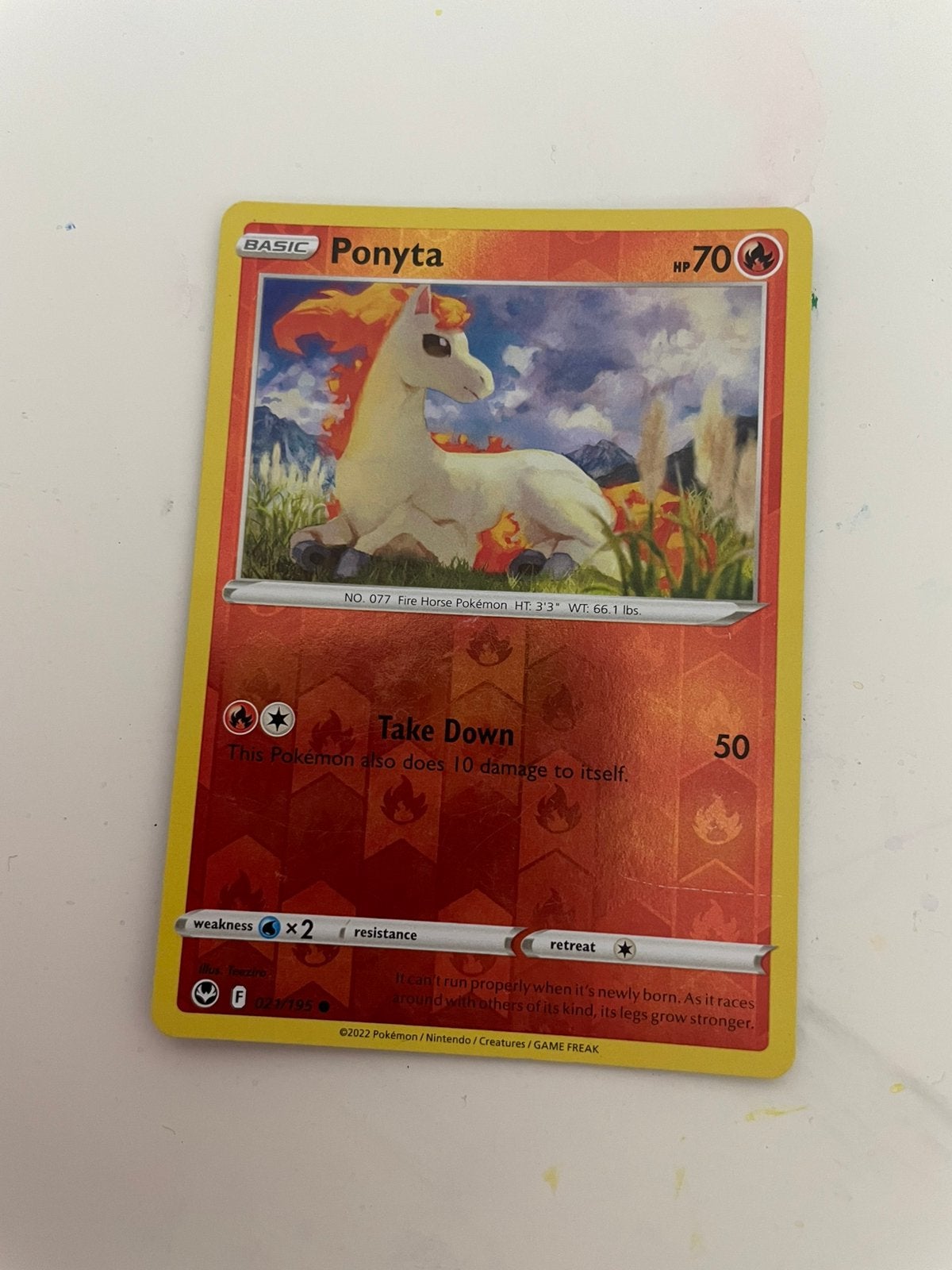 Reverse Holo Ponyta Pokémonkaart, Ophalen of Verzenden, Nieuw, Losse kaart