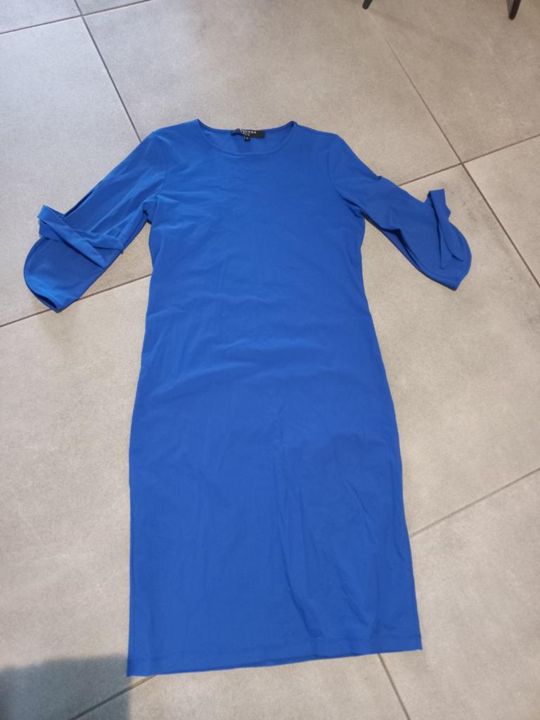 Donna due jurk, Kleding | Dames, Ophalen of Verzenden, Zo goed als nieuw, Maat 38/40 (M), Blauw