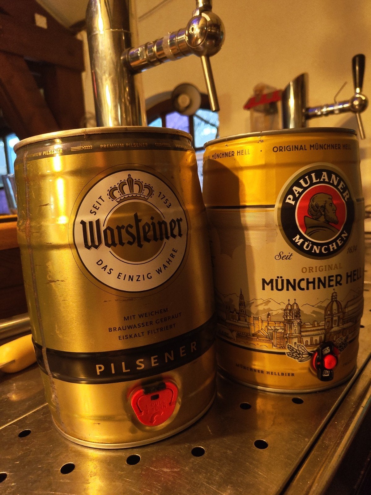 Warsteiner Pilsener & Paulaner Münchner Hell bierfusten, Ophalen, Overige