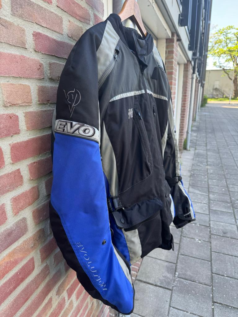 Motorjas textiel Evolution EVO, maat XL met protectoren, Motoren, Kleding | Motorkleding, Ophalen, Tweedehands, Heren, Jas | textiel