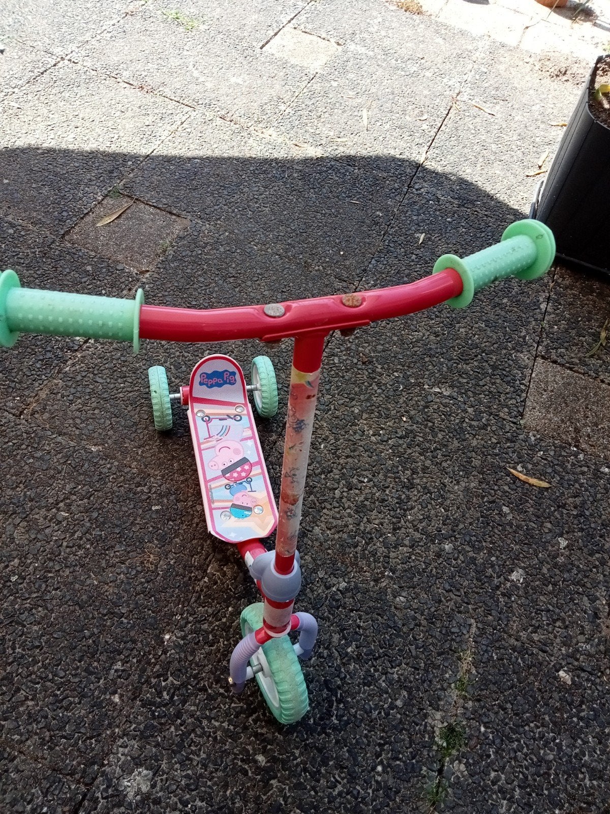 Peppa Pig kinderstep met 3 wielen, Ophalen of Verzenden, Gebruikt, Gewone step, Peppa Pig