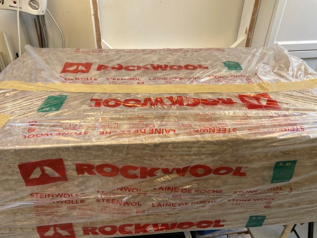 Steenwol isolatie 4,8 m2, Ophalen, Dakisolatie, 4 tot 8 cm, Nieuw