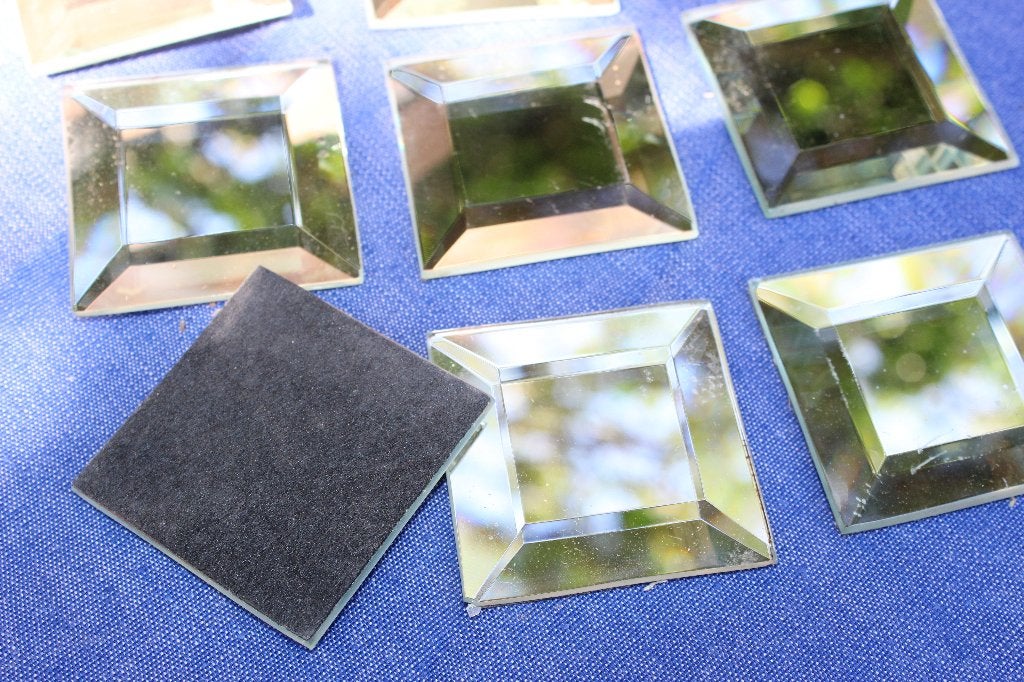 12 Geslepen Spiegeltegels 5x5 cm - Decoratie & Mozaïek, Ophalen of Verzenden