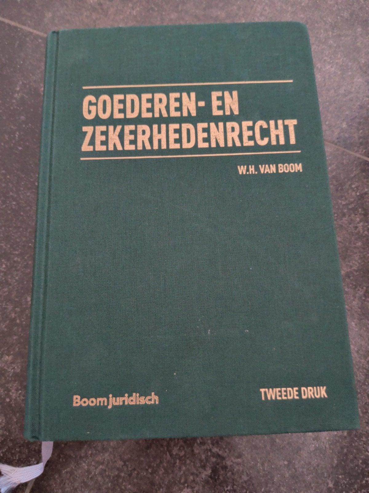 goederen-en zekerheden recht w.h.van boom, Ophalen of Verzenden, Nieuw