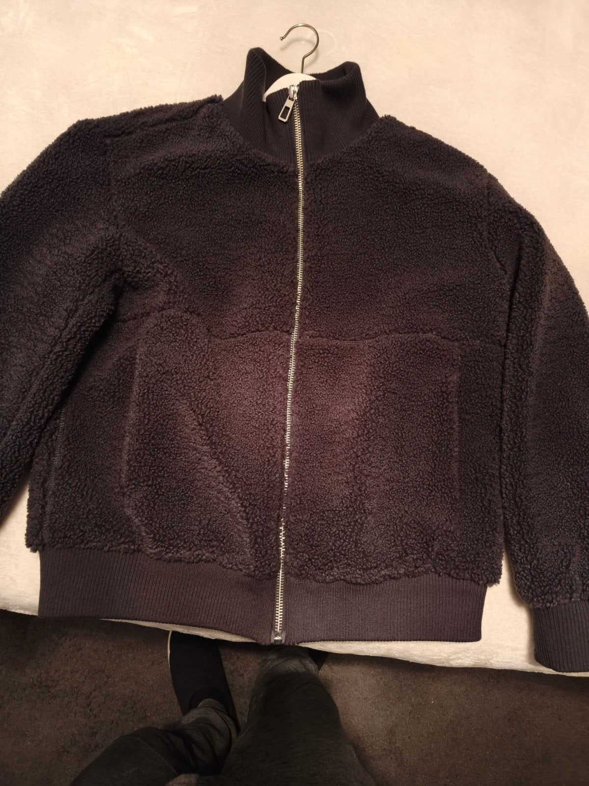 Te Koop! Nieuwe heren Phantom teddy jas met rits maat L, Ophalen of Verzenden, Nieuw, Zwart