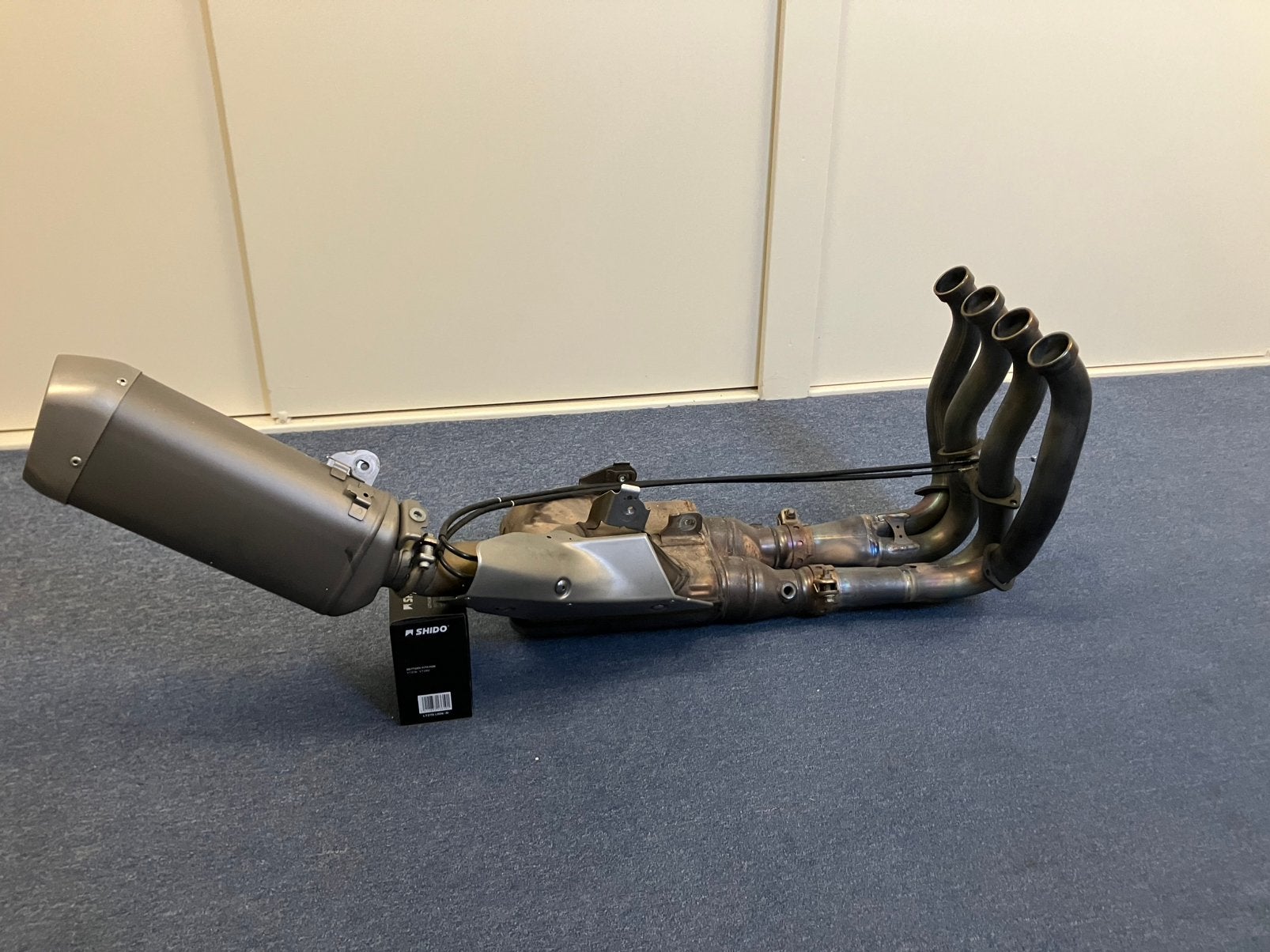 YamahaR1/Rn65 uitlaat titanium+spruitstuk+demper+catalysator, Ophalen of Verzenden, Gebruikt