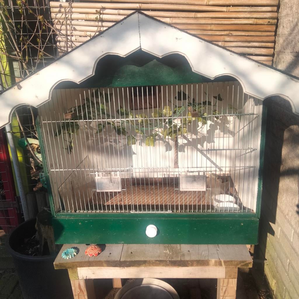 Volière 80x49x66, Dieren en Toebehoren, Vogels | Hokken en Kooien, Ophalen, Zo goed als nieuw, Aluminium, Volière