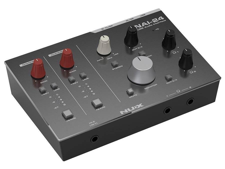 NUX NAI-24 USB audio interface Klasse A 2-in4-out, Computers en Software, Geluidskaarten, Extern, ., Nieuw, Ophalen of Verzenden