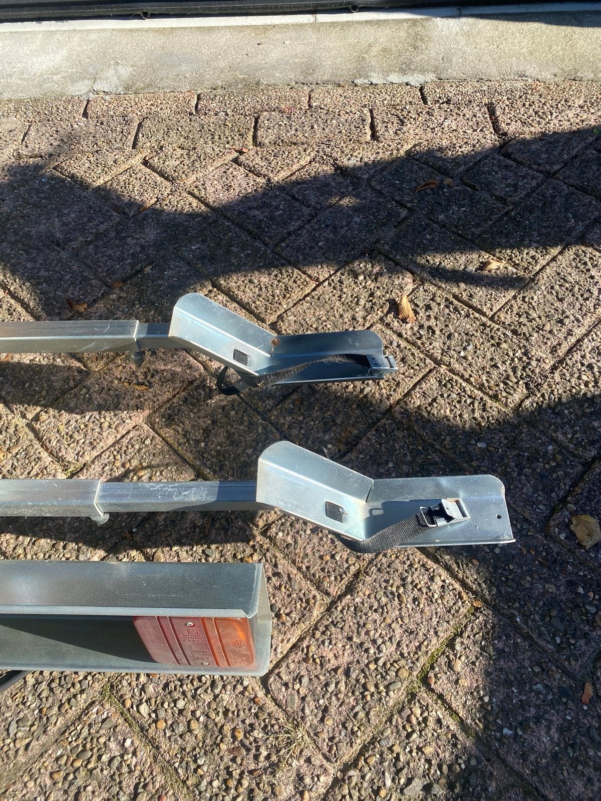 Fietsendrager met verlichtingsbalk voor trekhaak, Fietsen en Brommers, Ophalen of Verzenden, Gebruikt