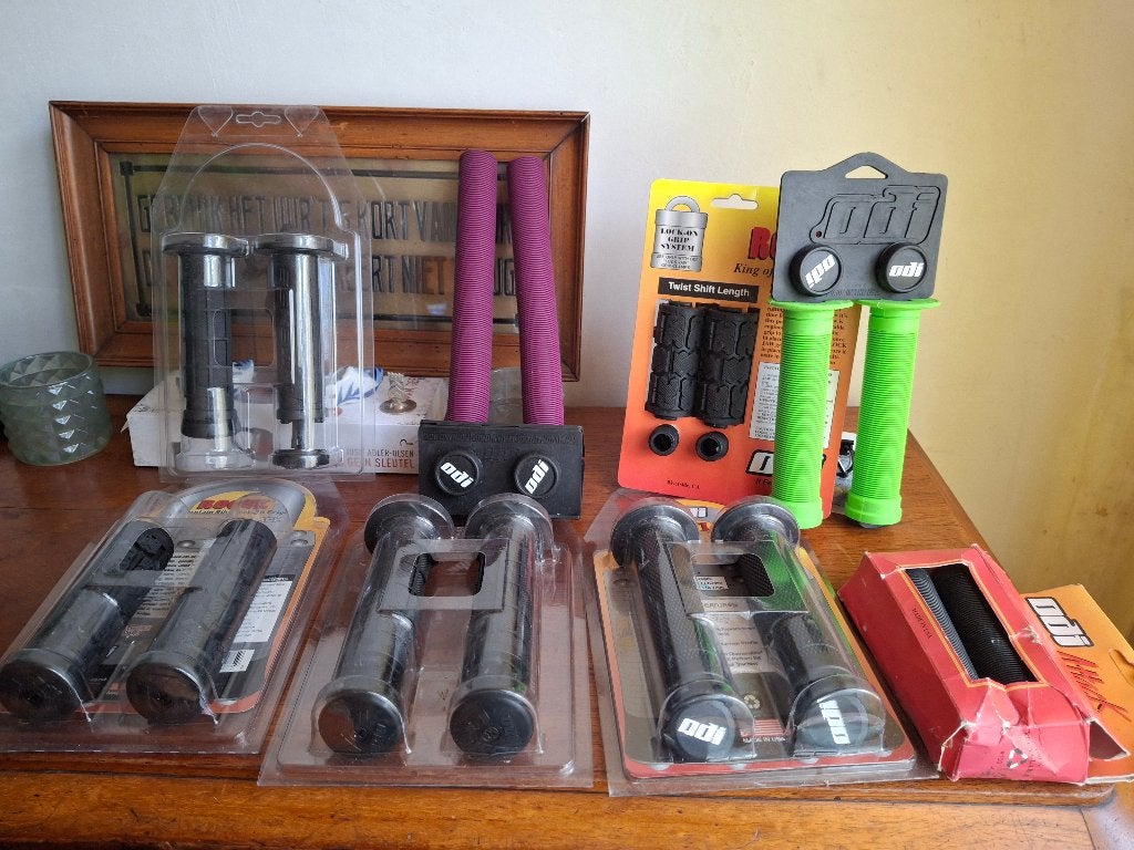 ODI Lock-On old school BMX-handvatten  Nos, Fietsen en Brommers, Fietsonderdelen, Stuur, Nieuw, Ophalen of Verzenden, Rubber