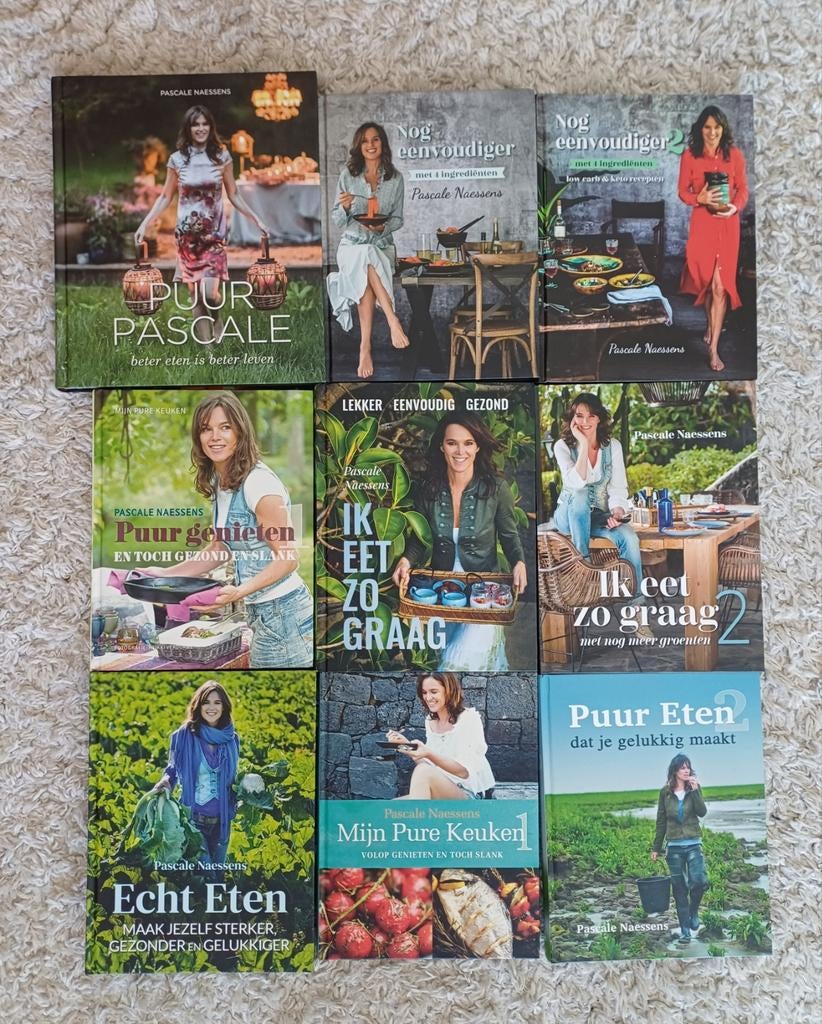 Pascale Naessens - Bundel (9 stuks), Boeken, Ophalen of Verzenden, Zo goed als nieuw, Pascale Naessens, Gezond koken