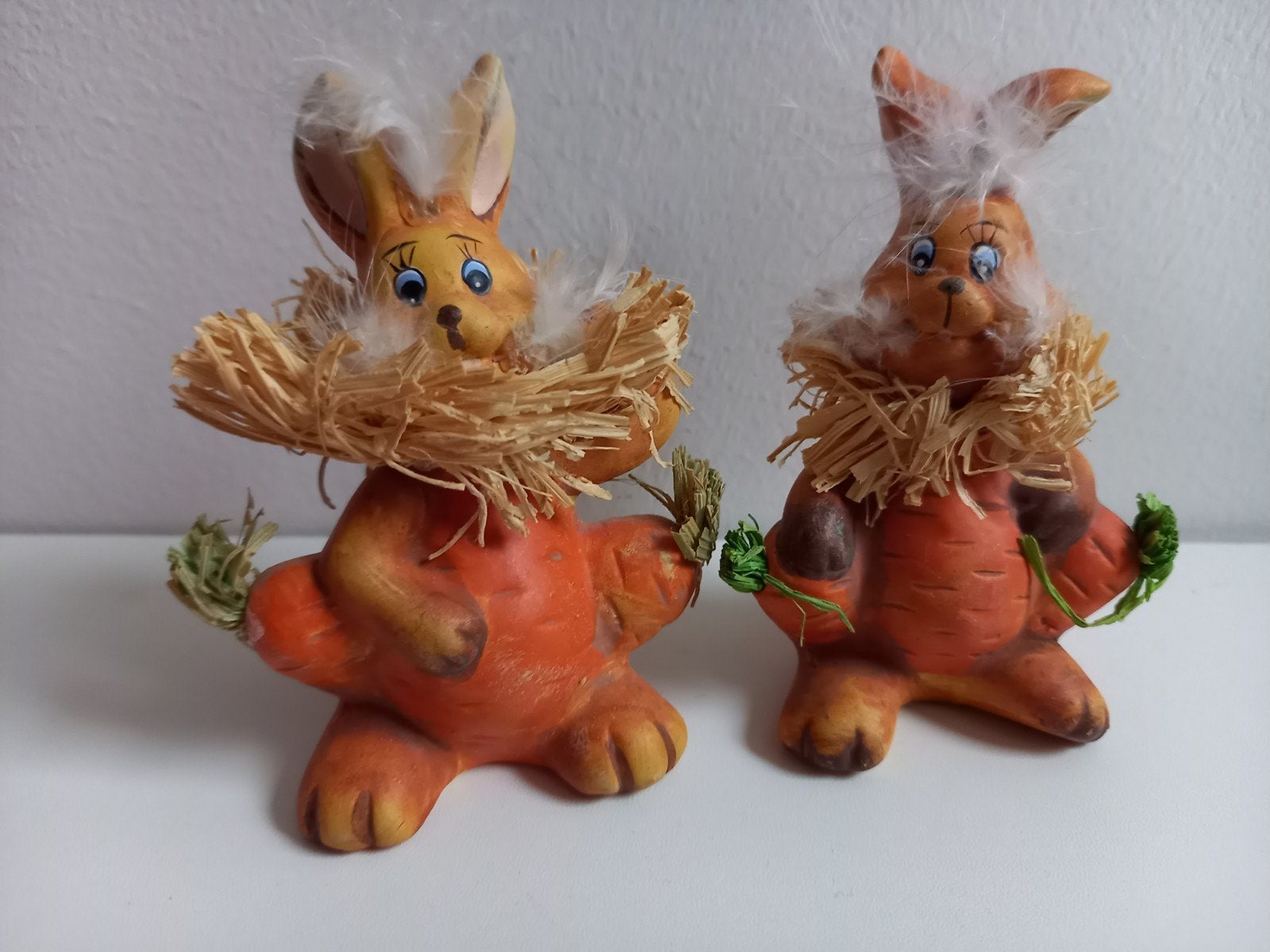 2 leuke beeldjes haas / paashaas
Ongeveer 9,5 cm
Net, Ophalen of Verzenden, Gebruikt