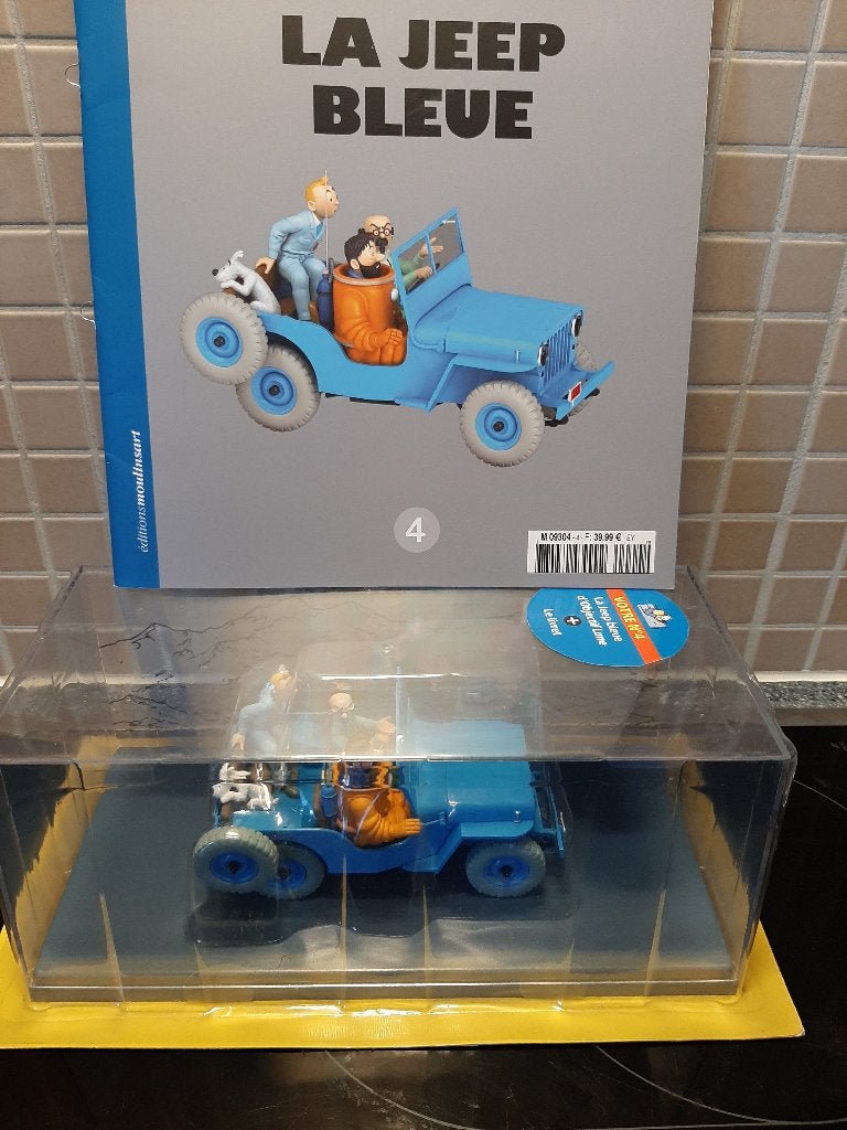 De blauwe jeep, kuifje 1/24, Ophalen of Verzenden, Nieuw, Overige merken
